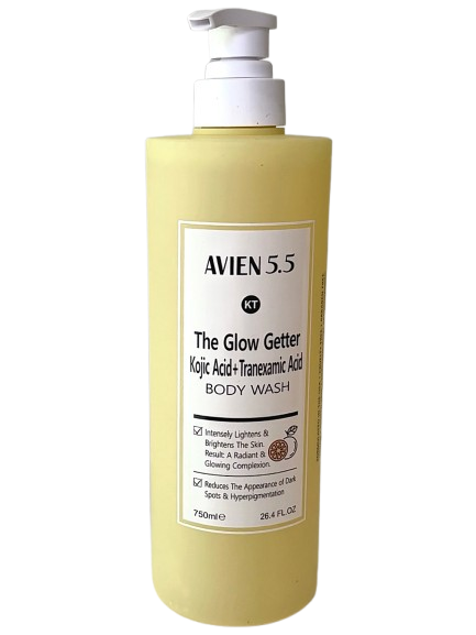 Buy the original Avien 5.5 The Glow Getter Kojic Acid + Tranexamic Acid Body Wash 750ml in Lagos Nigeria