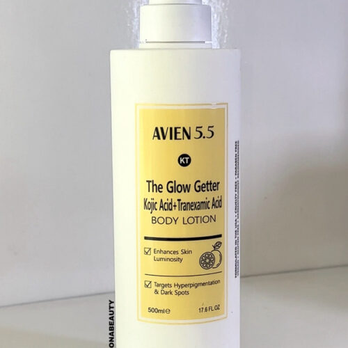 Buy the original Avien 5.5 The Glow Getter Kojic Acid + Tranexamic Acid Body Lotion 500ml in Lagos Nigeria