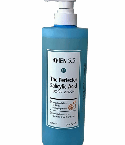 Buy the original Avien 5.5 The Perfector Salicylic Acid Body Wash  750ml in Lagos Nigeria