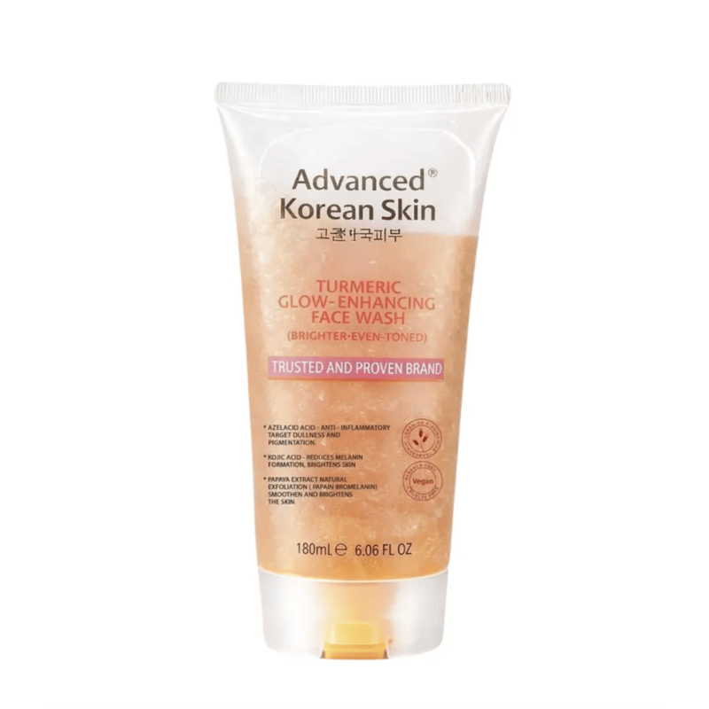 Buy the original Advanced Korean Skin Turmeric Glow-Enhancing Face Wash 180ml in Lagos Nigeria