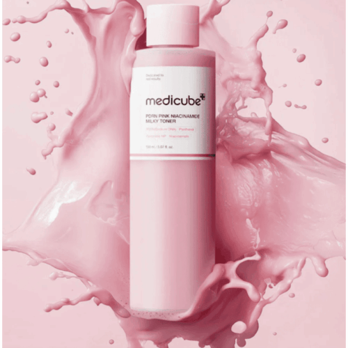 Buy the original Medicube PDRN Pink Niacinamide Milky Toner 150ml in Lagos Nigeria