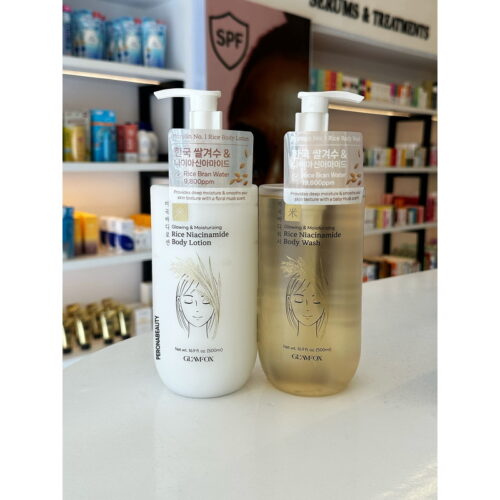 Buy the original (Combo Deal) Glamfox Rice Niacinamide Body Wash &  Glamfox Glowing & Moisturizing Rice Niacinamide Body Lotion in Lagos Nigeria