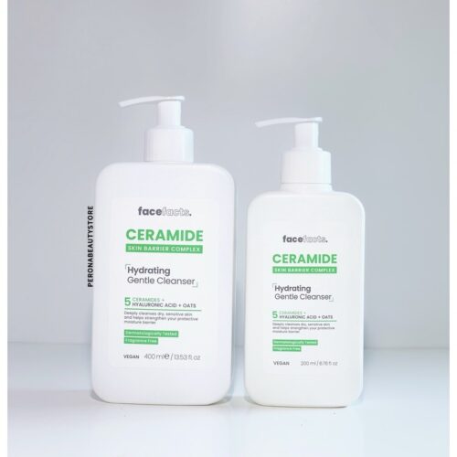 Buy the original (Combo Deal) FaceFacts Ceramide Hydrating Gentle Cleanser 400ml & 200ml in Lagos Nigeria