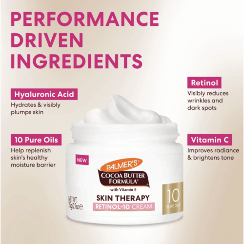Buy the original Palmers Skin Therapy Retinol-10 Face Cream in Lagos Nigeria