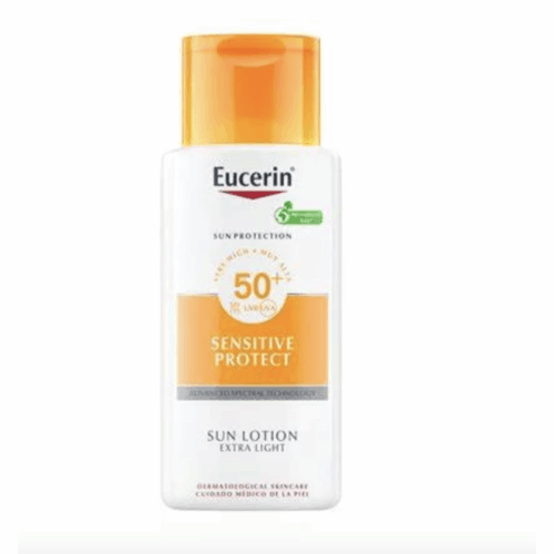 Buy the original Eucerin Sensitive Protect SPF 50+ Sun Lotion 150ml in Lagos Nigeria