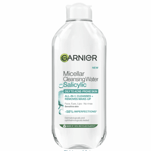 Buy the original Garnier Micellar Salicylic Cleansing Water for Oily to Blemish-Prone Skin in Lagos Nigeria
