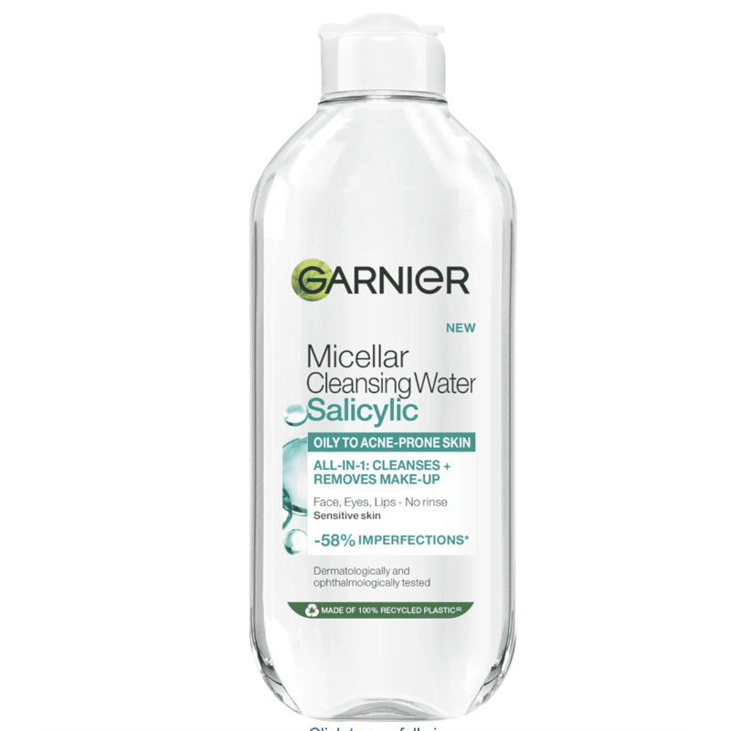 Buy the original Garnier Micellar Salicylic Cleansing Water for Oily to Blemish-Prone Skin in Lagos Nigeria