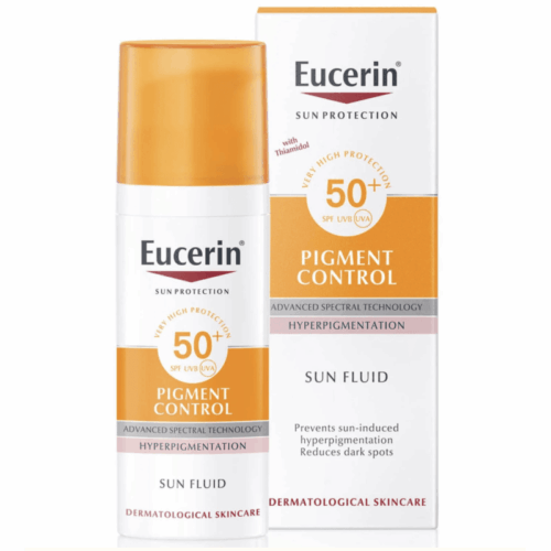 Buy the original Eucerin Pigment Control Sun Fluid SPF50+ for Hyperpigmentation 50ml in Lagos Nigeria