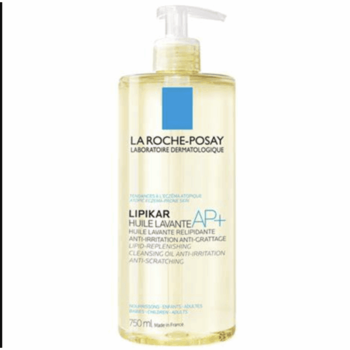 Buy the original La Roche Posay Lipikar Huile Lavant AP+ Cleansing Oil Wash 750ml in Lagos Nigeria