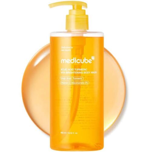 Buy the original Medicube Kojic Acid Turmeric Brightening Body Wash 400ml in Lagos Nigeria