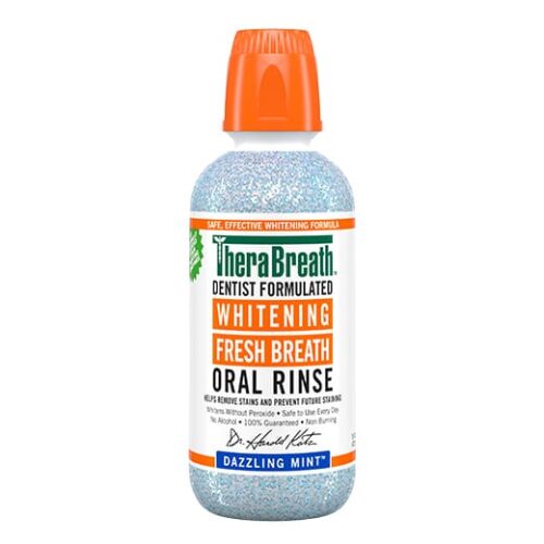 Buy the original TheraBreath Whitening Fresh Breath Oral Rinse Dazzling Mint 473ml in Lagos Nigeria