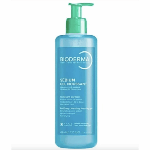 Buy the original Bioderma Sébium Gel Moussant Purifying Cleansing Foaming Gel 400ml in Lagos Nigeria