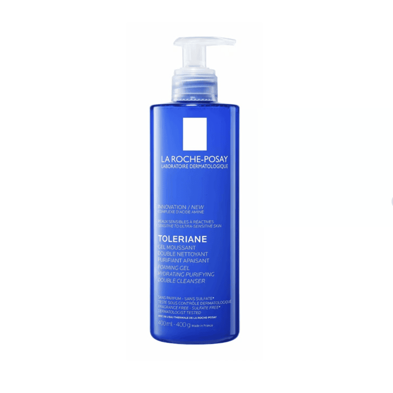 Buy the original La Roche-Posay Toleriane Foaming Gel Hydrating Purifying Double Cleanser 400ml in Lagos Nigeria
