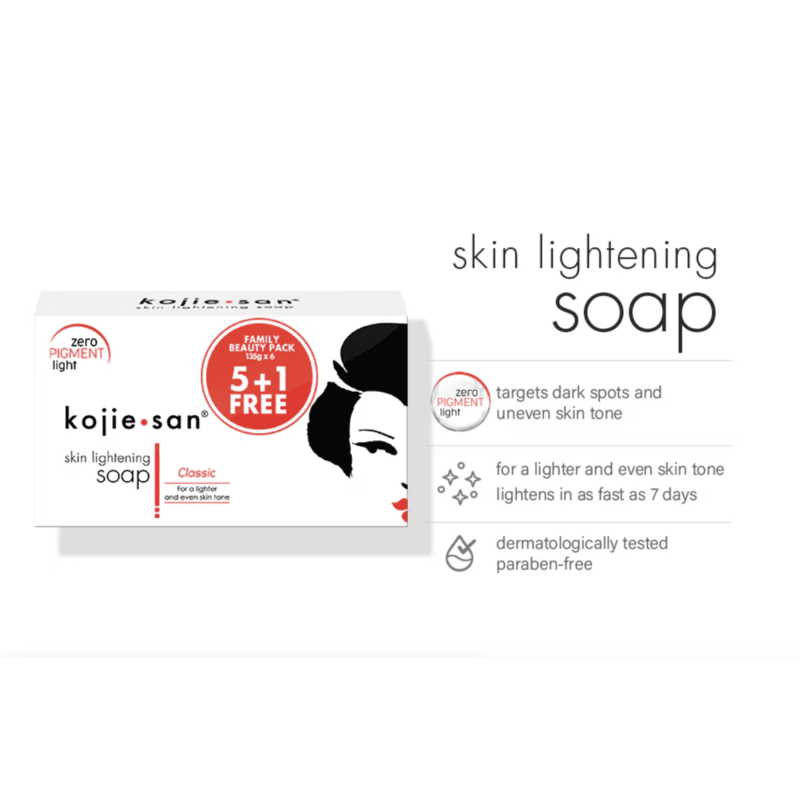Buy the original Kojie San Zero Pigment Soap 6 in 1 in Lagos Nigeria